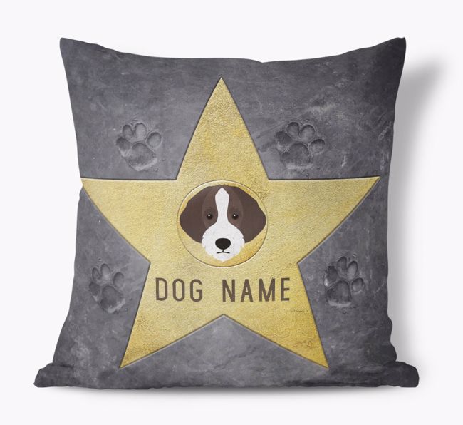 Star of Fame: Personalized {breedFullName} Soft Touch Pillow